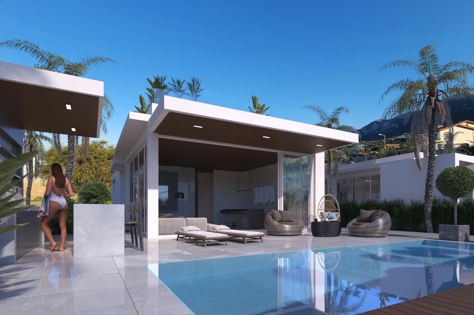 LUXURY VILLAS FOR SALE IN ESENTEPE, GIRNE, FROM THE PROJECT PHASE