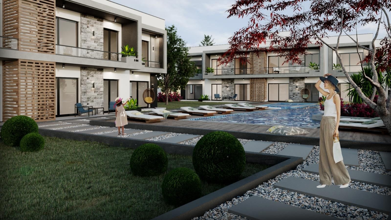 GİRNE YEŞİLTEPEDE PROJEDEN SATILIK 3+1 DUBLEX İKİZ VİLLA FIRSATI