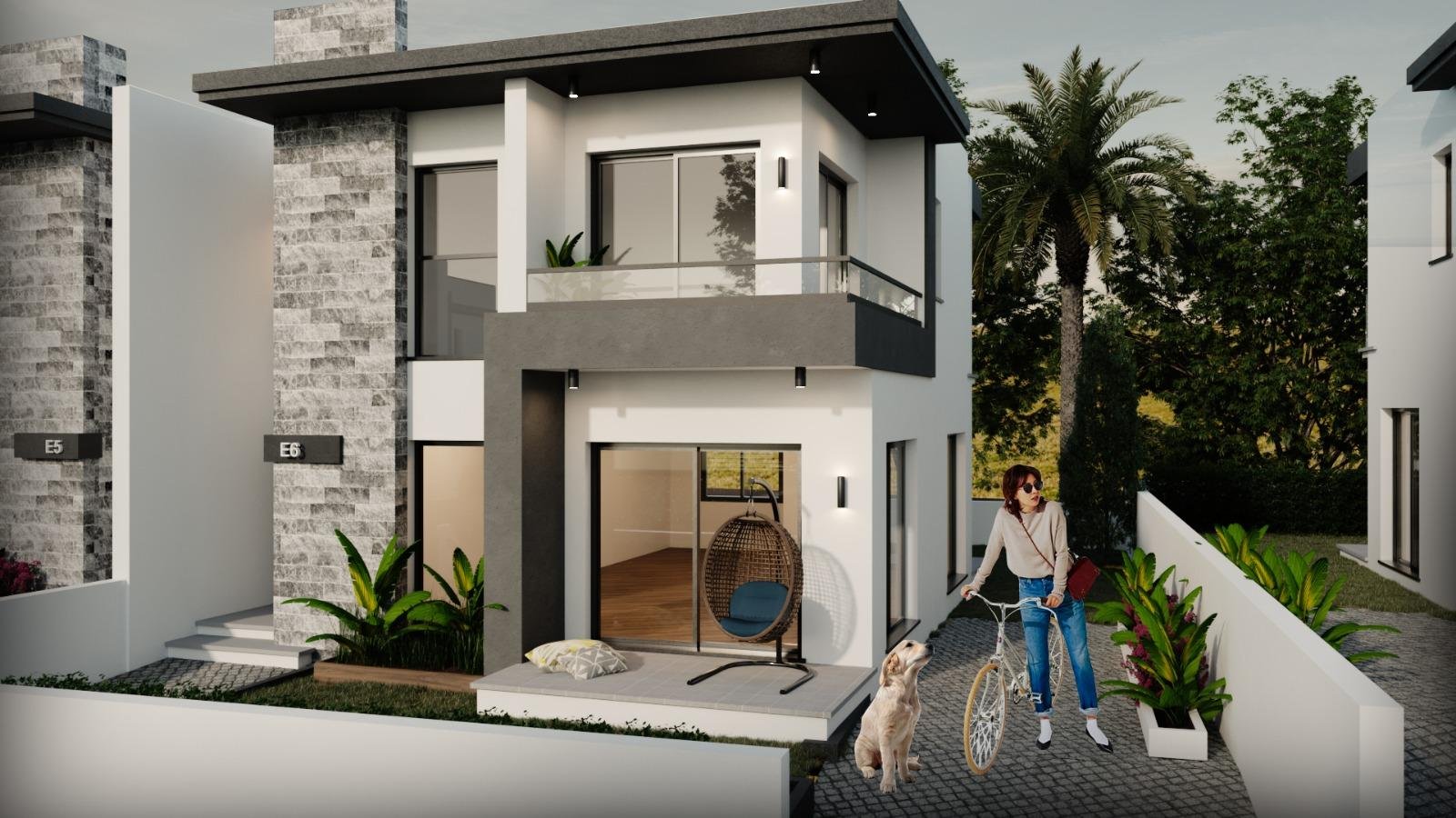 GİRNE YEŞİLTEPEDE PROJEDEN SATILIK 3+1 DUBLEX İKİZ VİLLA FIRSATI