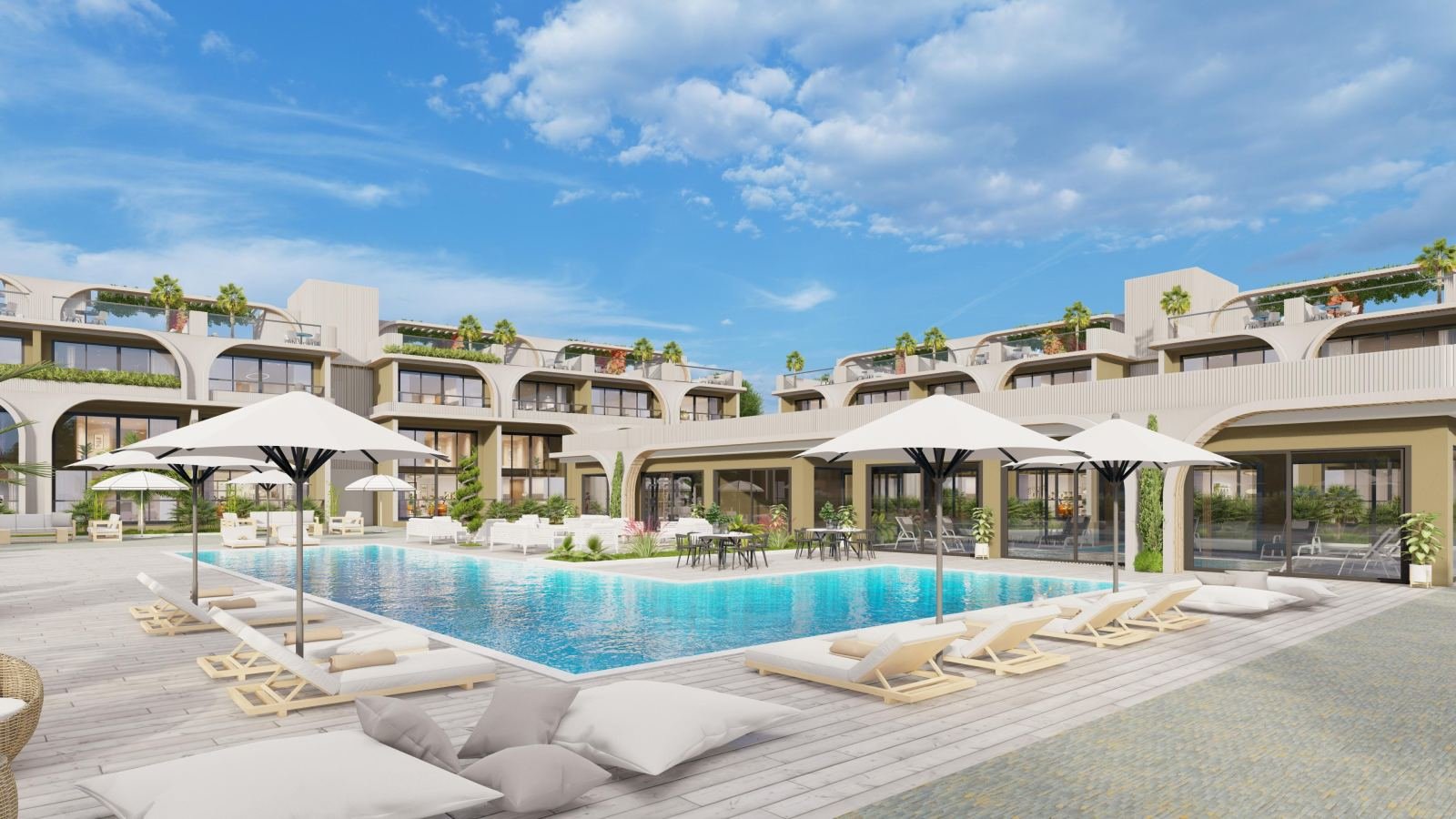 GİRNE BAHÇELİ BÖLGESİNDE LUKS MODERN TASARIM PROJE