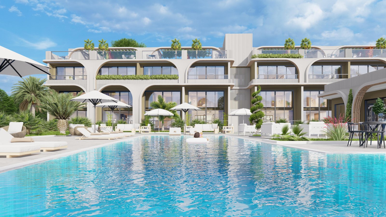 GİRNE BAHÇELİ BÖLGESİNDE LUKS MODERN TASARIM PROJE