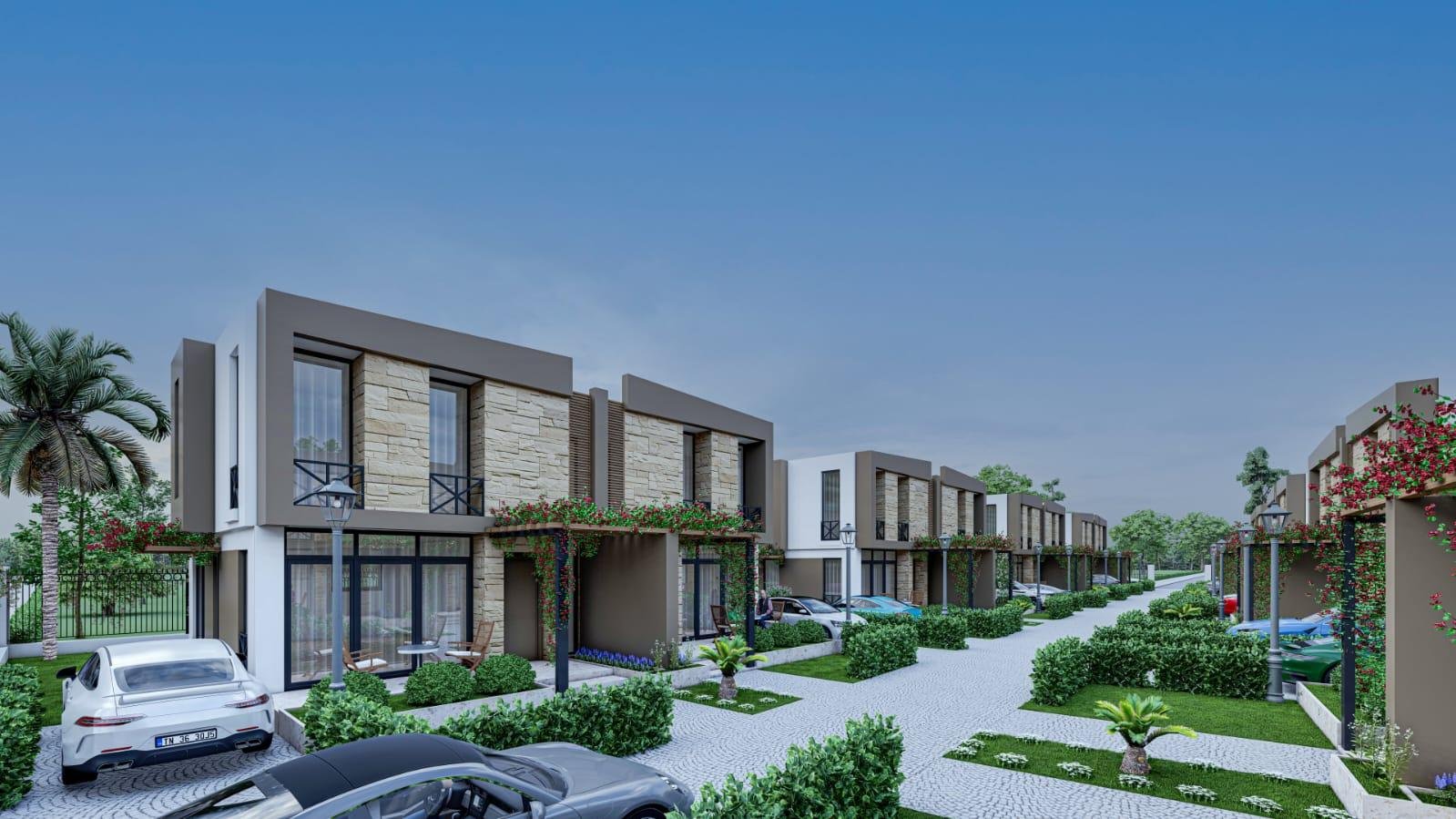 GIRNE DOGANKOYDE SATILIK 3+1 BAHCELI TOWNHOUSE