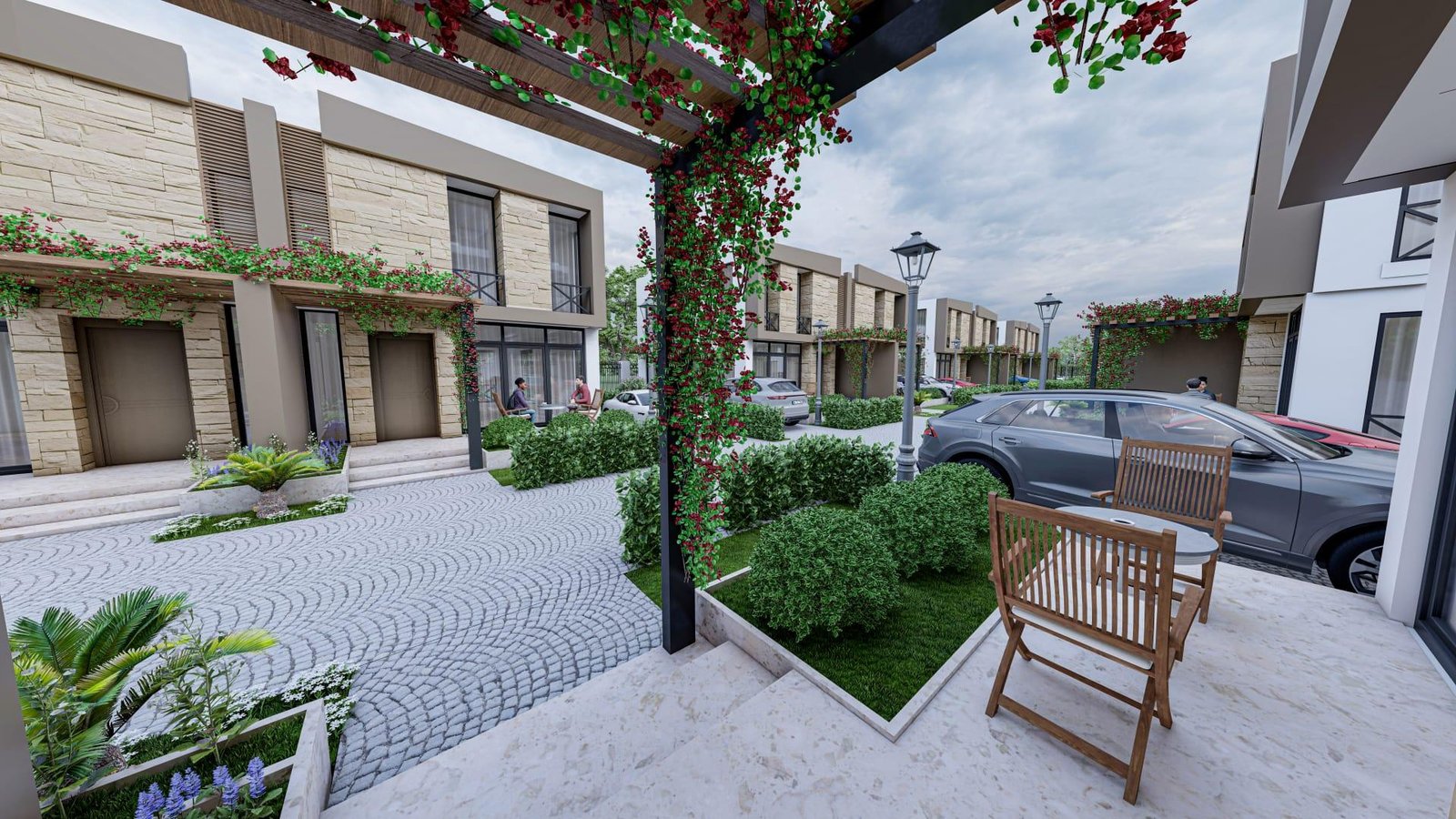 GIRNE DOGANKOYDE SATILIK 3+1 BAHCELI TOWNHOUSE
