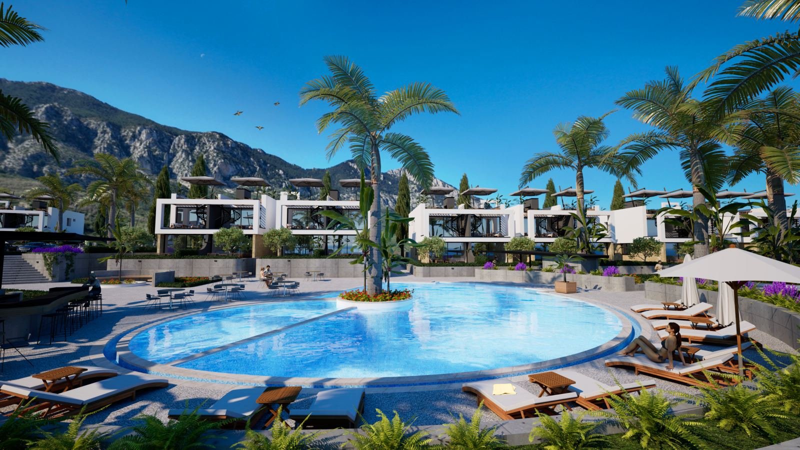 GİRNE LAPTA'DA PROJE AŞAMASINDAN SATILIK ULTRA LÜX 2+1 PENTHOUSE DAİRELER