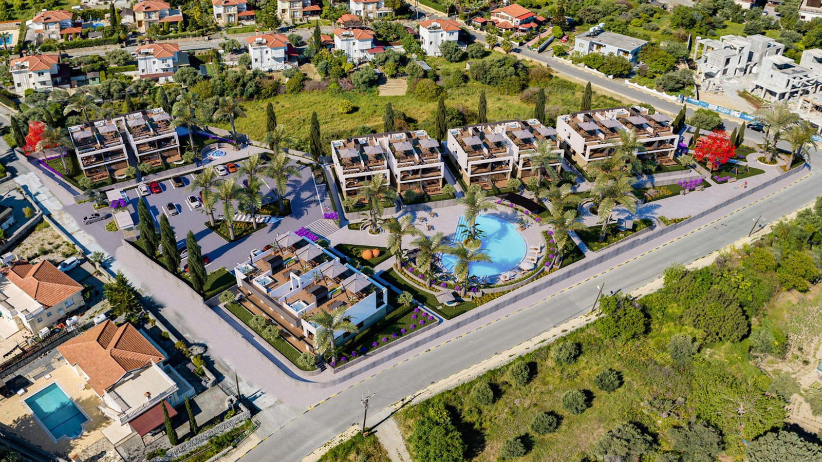 GİRNE LAPTA'DA PROJE AŞAMASINDAN SATILIK ULTRA LÜX 2+1 PENTHOUSE DAİRELER