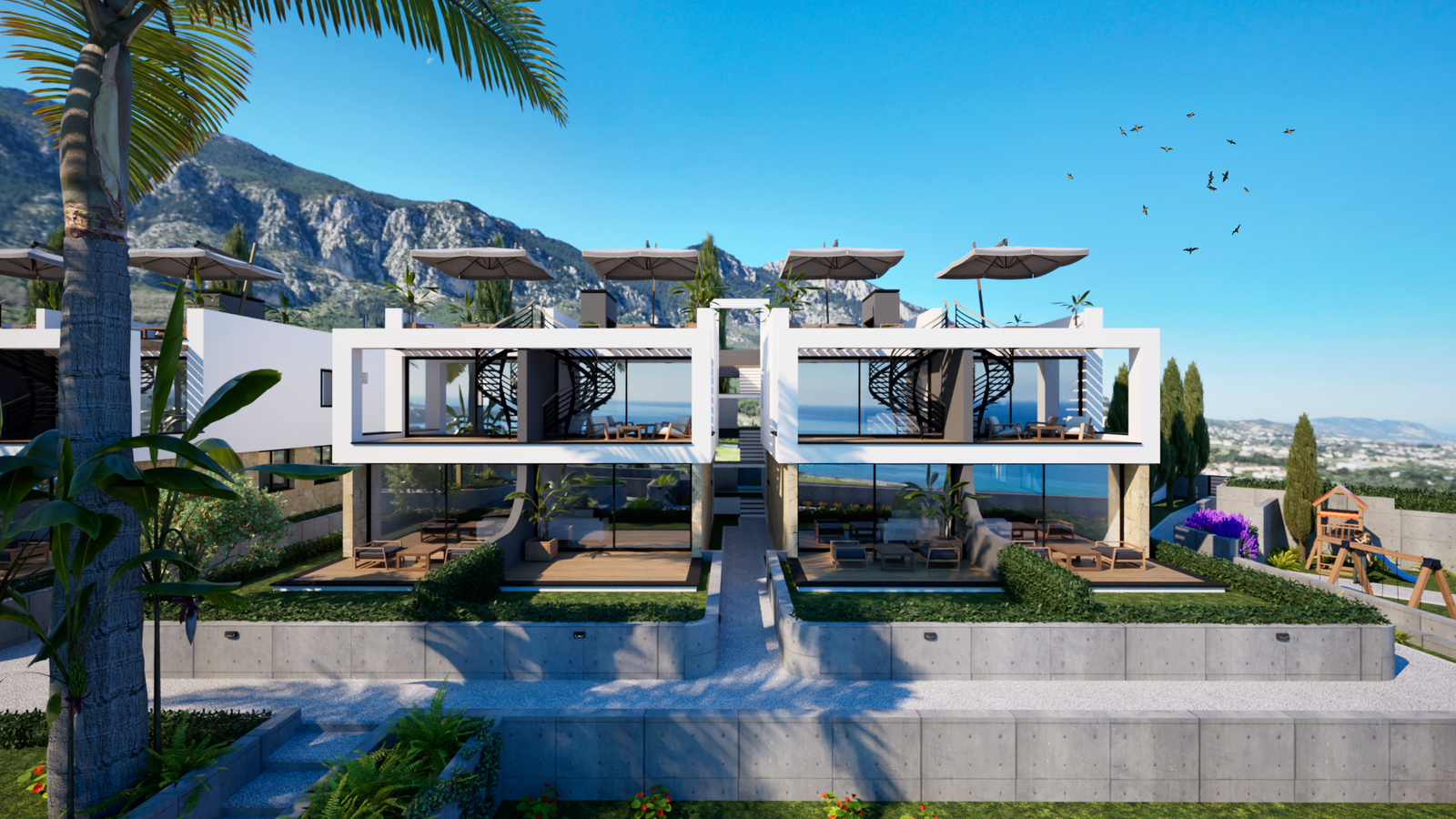 GİRNE LAPTA'DA PROJE AŞAMASINDAN SATILIK ULTRA LÜX 2+1 PENTHOUSE DAİRELER