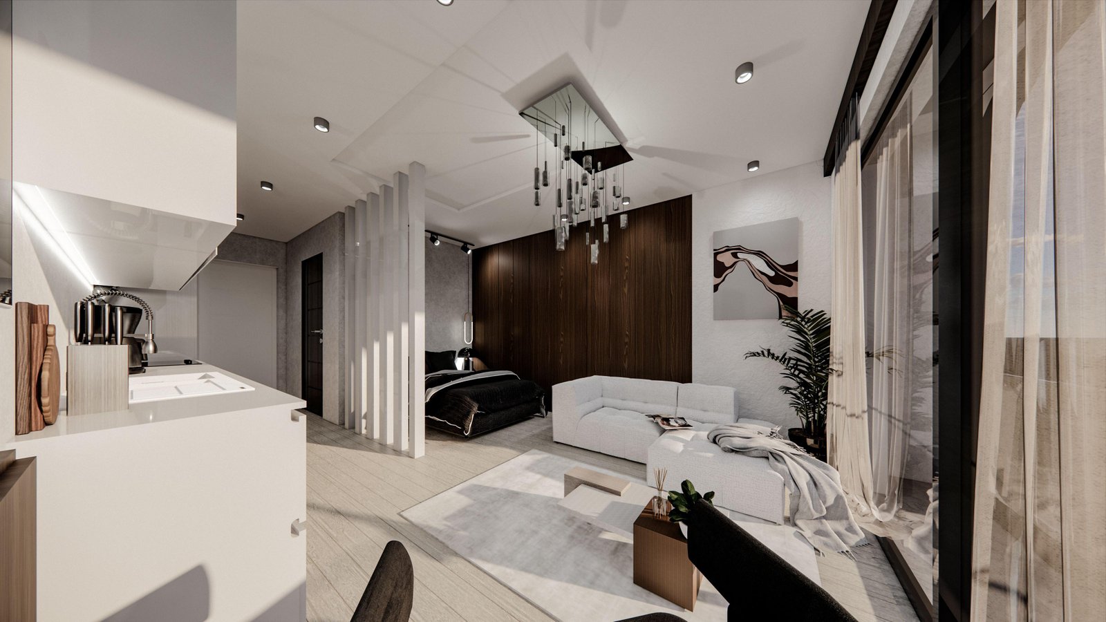 LUXURY STUDIO FLATS FOR SALE FROM A CONCEPT PROJECT IN GAZİVEREN AREA, THE PEACEFUL PLACE OF CYPRUS