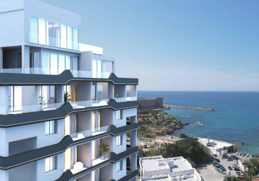 SEA FRONT 2+1 APARTMENT FOR SALE IN KYRENIA CITY CENTER!
