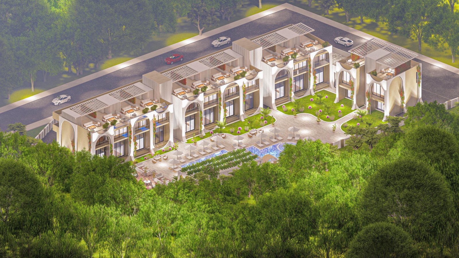 GİRNE BAHÇELİ BÖLGESİNDE PROJEDEN SATILIK LÜKS LOFT DAİRELER