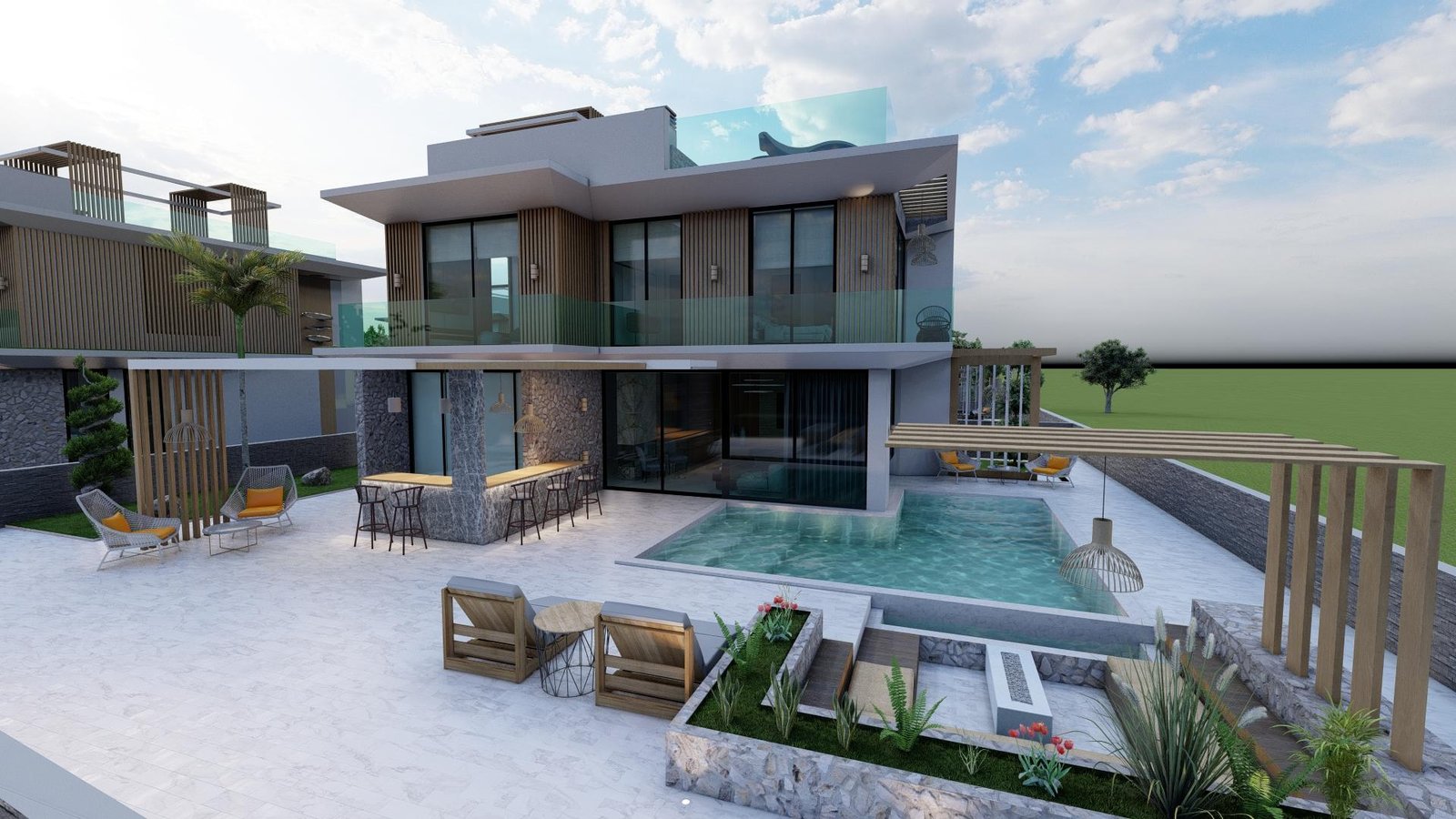 ULTRA LUXURY VILLAS FOR SALE FROM THE PROJECT IN İSKELE BOGAZ