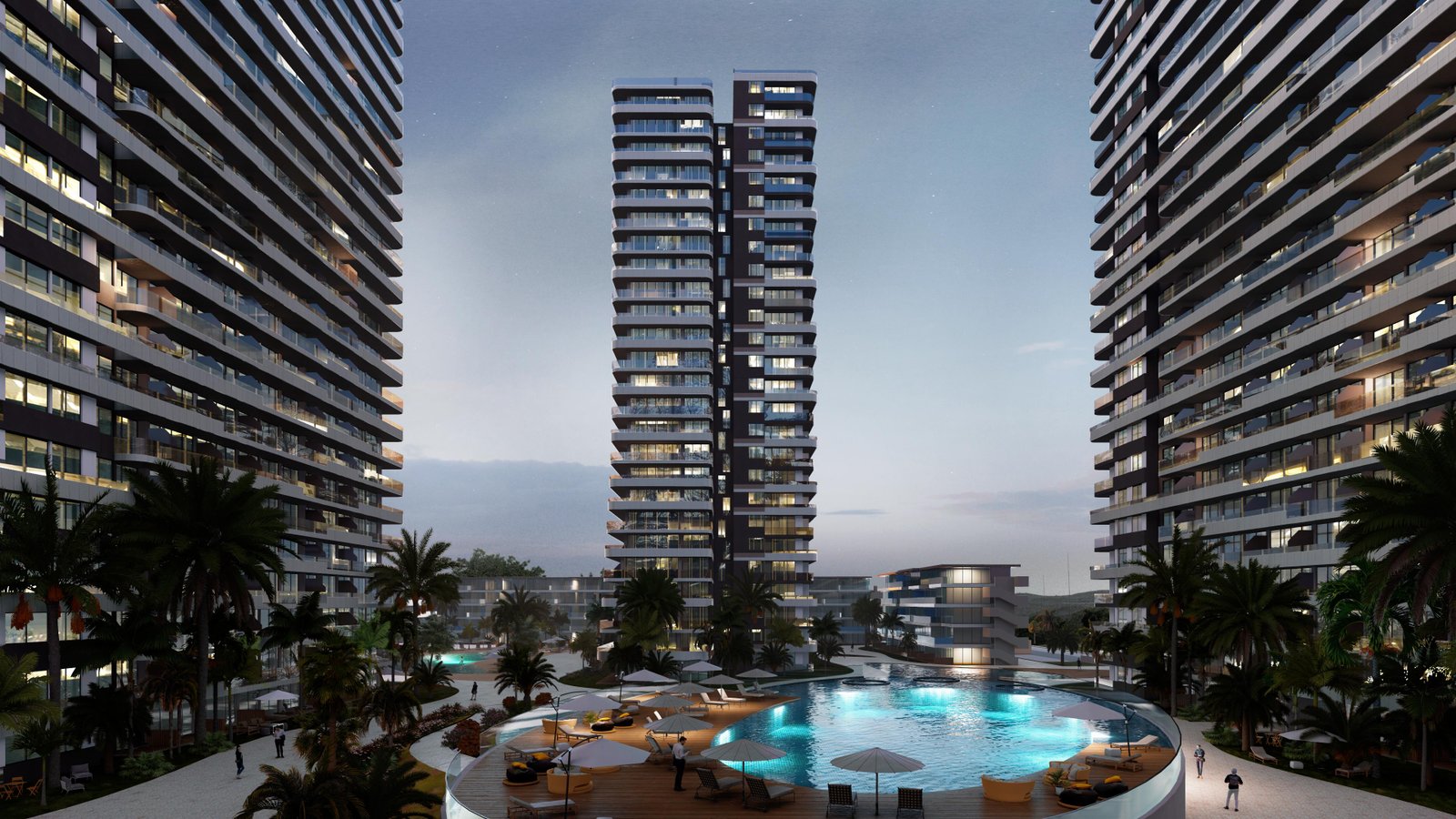 İSKELE LONG BEACH BÖLGESİNDE KONSEPT PROJEDEN SATILIK LÜKS MODERN DAİRE