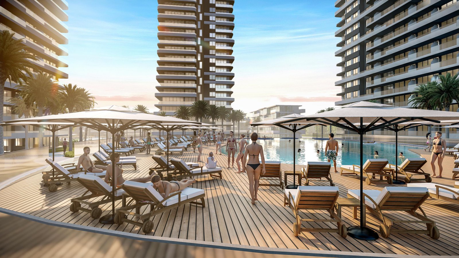 İSKELE LONG BEACH BÖLGESİNDE KONSEPT PROJEDEN SATILIK LÜKS MODERN DAİRE