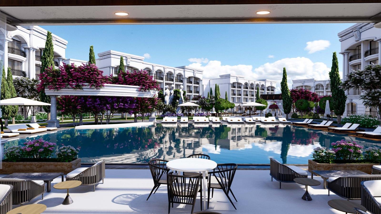 1+0 AND 2+1 SUITE ROOMS FOR SALE FROM THE HOTEL CONCEPT PROJECT IN ISKELE BAFRA REGION