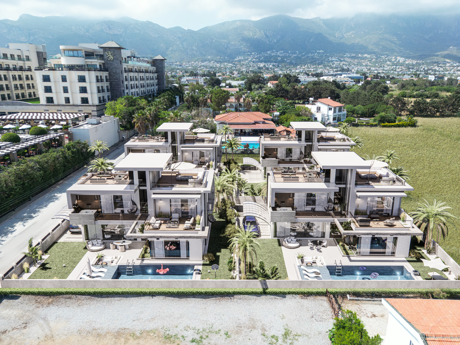 ULTRA-LUXURY PRIVATE POOL VILLA WITH TURKISH TITLE DEED 50M FROM THE SEA IN KYRENIA ÇATALKÖY – FORTE MARE